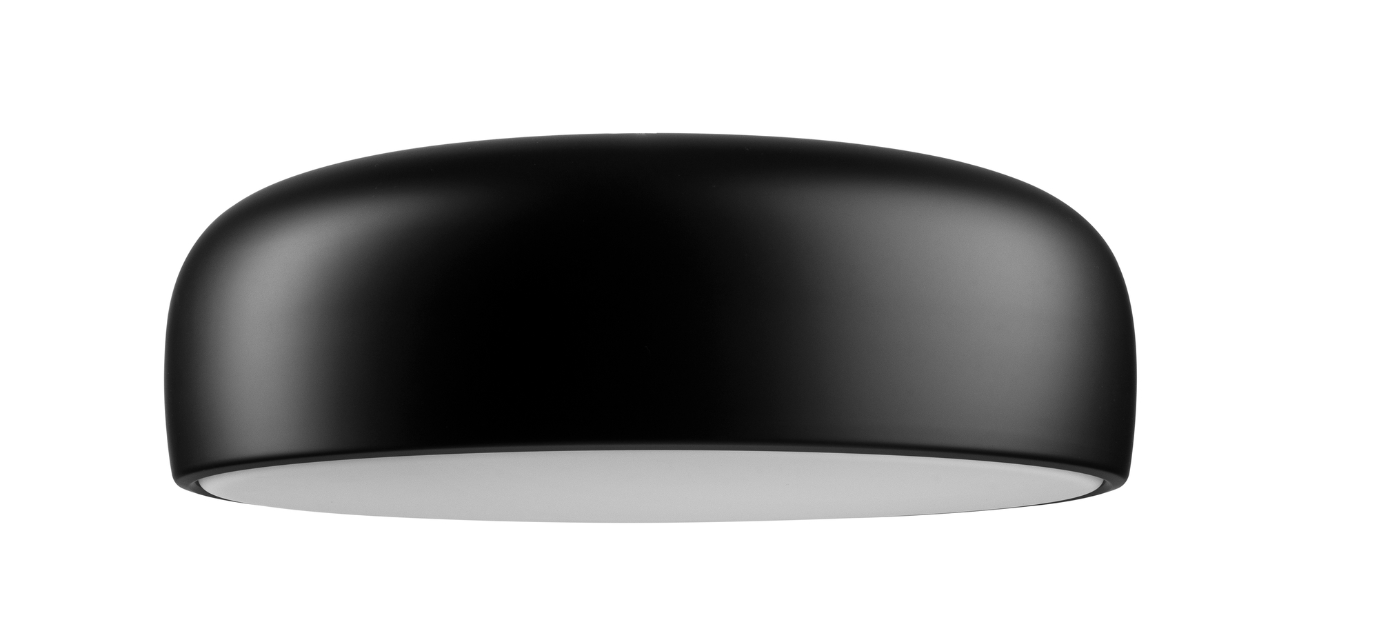 Schwarze Smithfield C LED Deckenleuchte von Flos, moderne Innenbeleuchtung für Decke, mattes Finish.