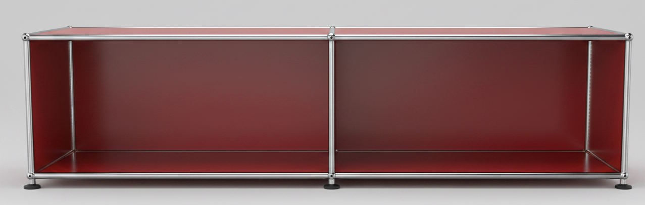 USM Haller Lowboard B 150 cm Offen Rubinrot