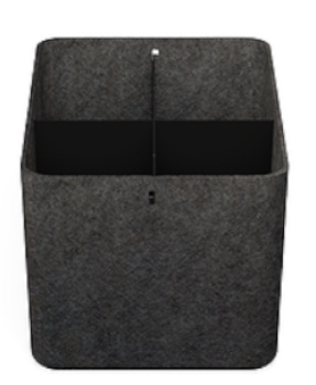 USM Haller Inos Box hoch mit Unterteilung quer / längs