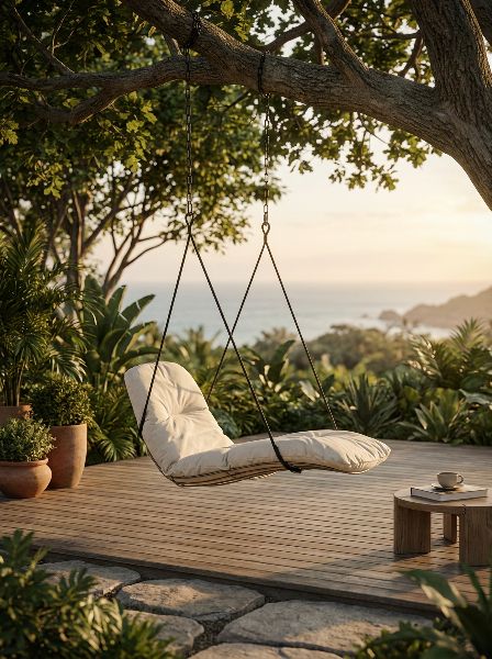 Leyasol Sun Lounger Swing Seat Indoor / Outdoor Freifrau Manufaktur