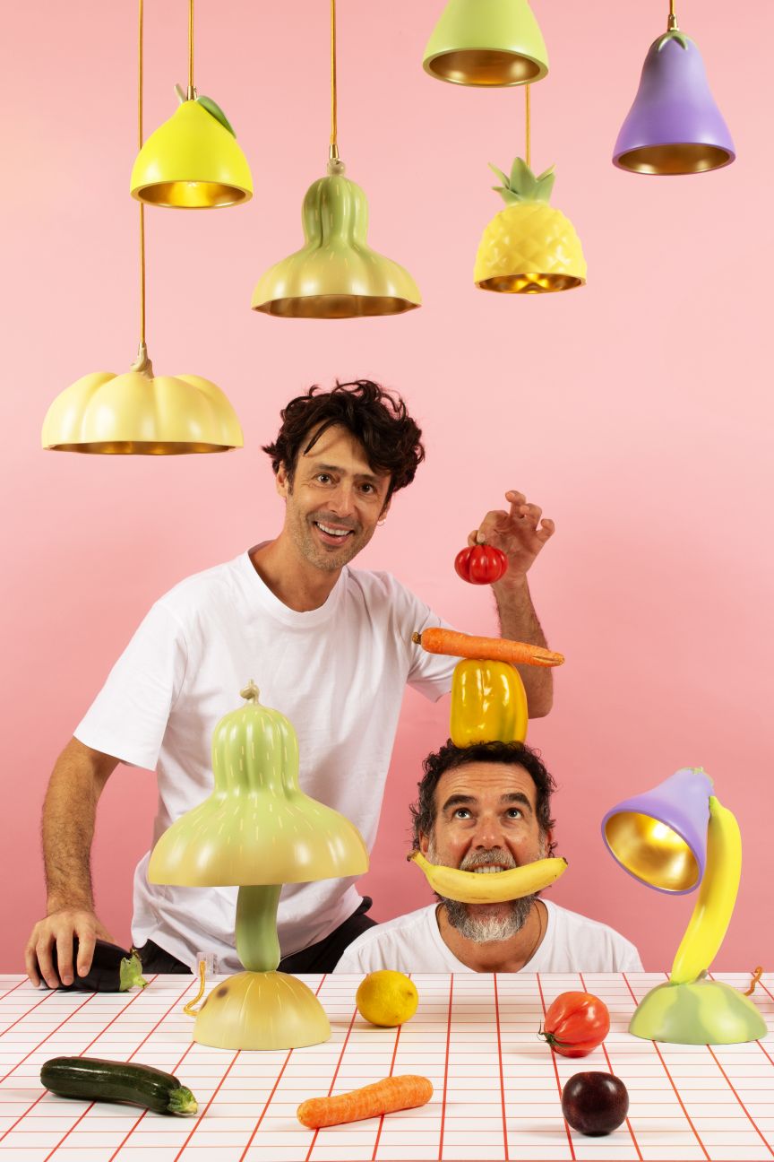 Vitamin Table lamp Tischleuchte Aubergine Seletti