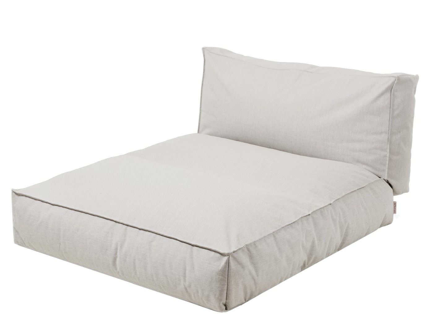 Beige Blomus Cloud Outdoor Tagesbett, modernes Lounge Möbel für Garten und Terrasse.