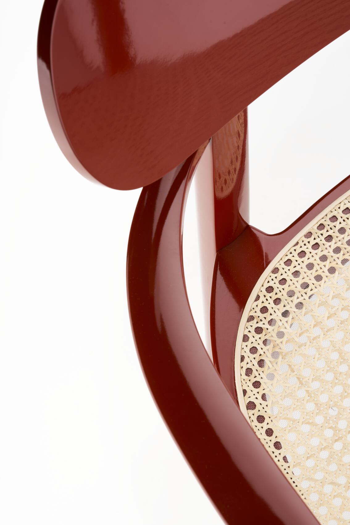 Holzsesessel mit Armlehnen 119 F Hochglanz Thonet