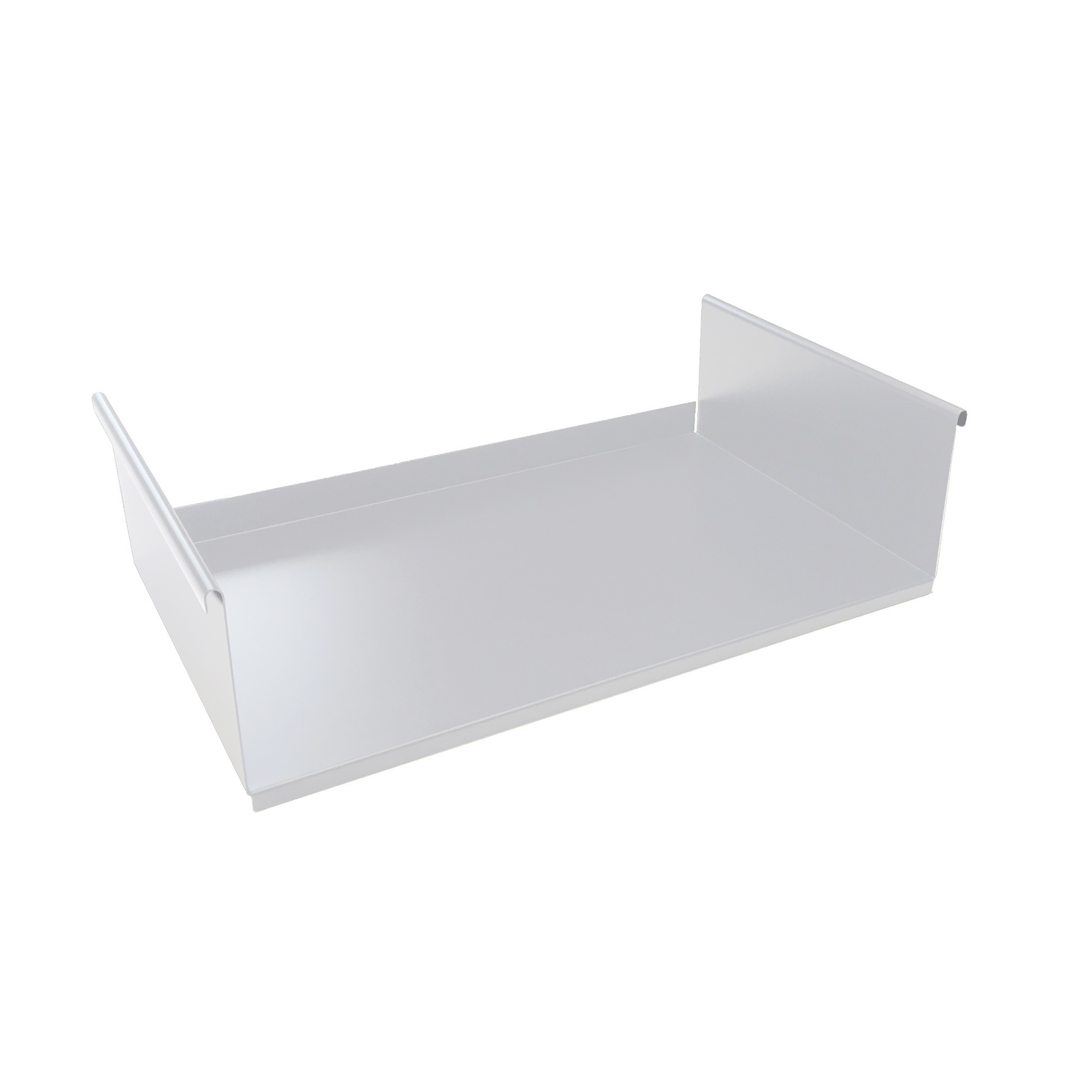 Verbindungstablare für Pool Anlehnregal Mox Bx45 cm, weiße Ablage für Poolregal, Detailaufnahme.