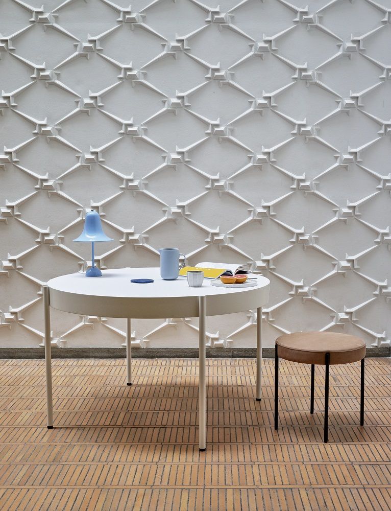 Pantop Table Lamp Ø23 Tischleuchte Hellblau Verpan EINZELSTÜCK