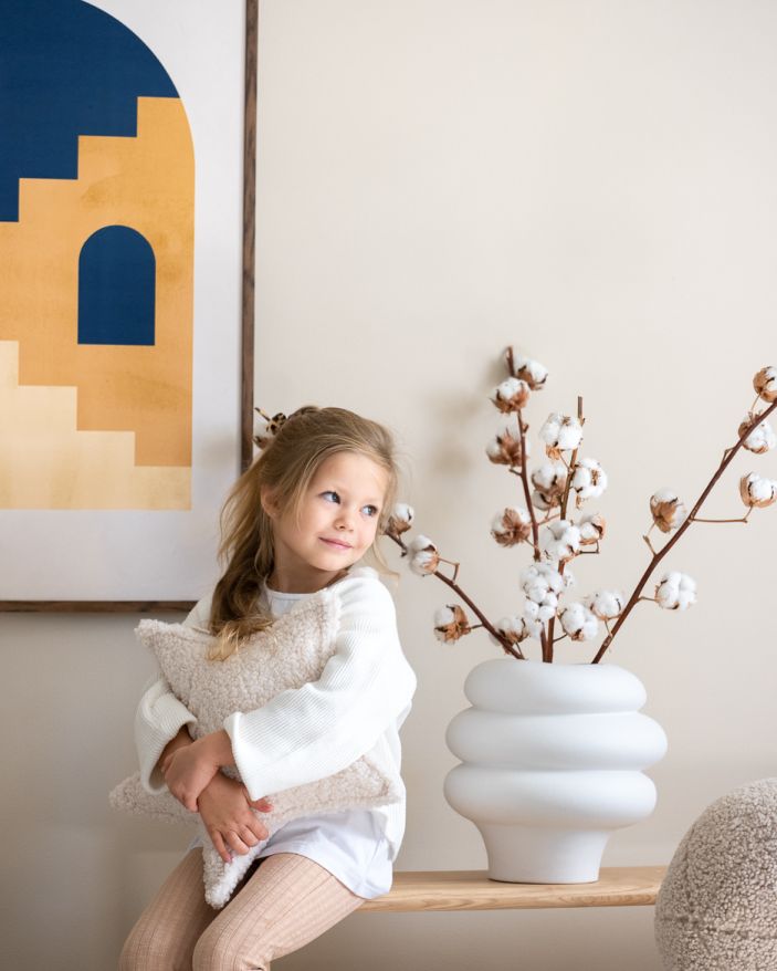 Kinder Sternkissen Wigiwama Cremeweiß