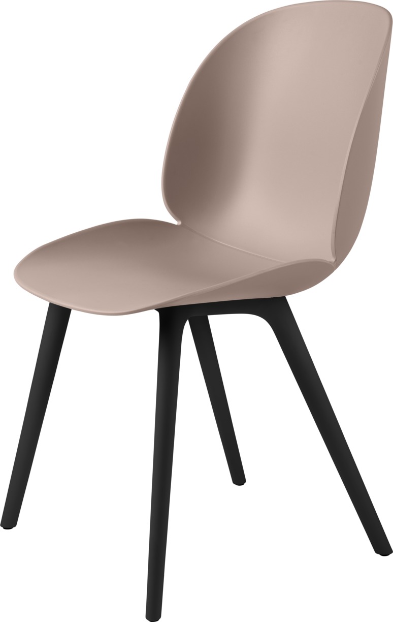 Beetle Chair Esszimmerstuhl Ungepolstert Plastik Gestell Sweet Pink Gubi