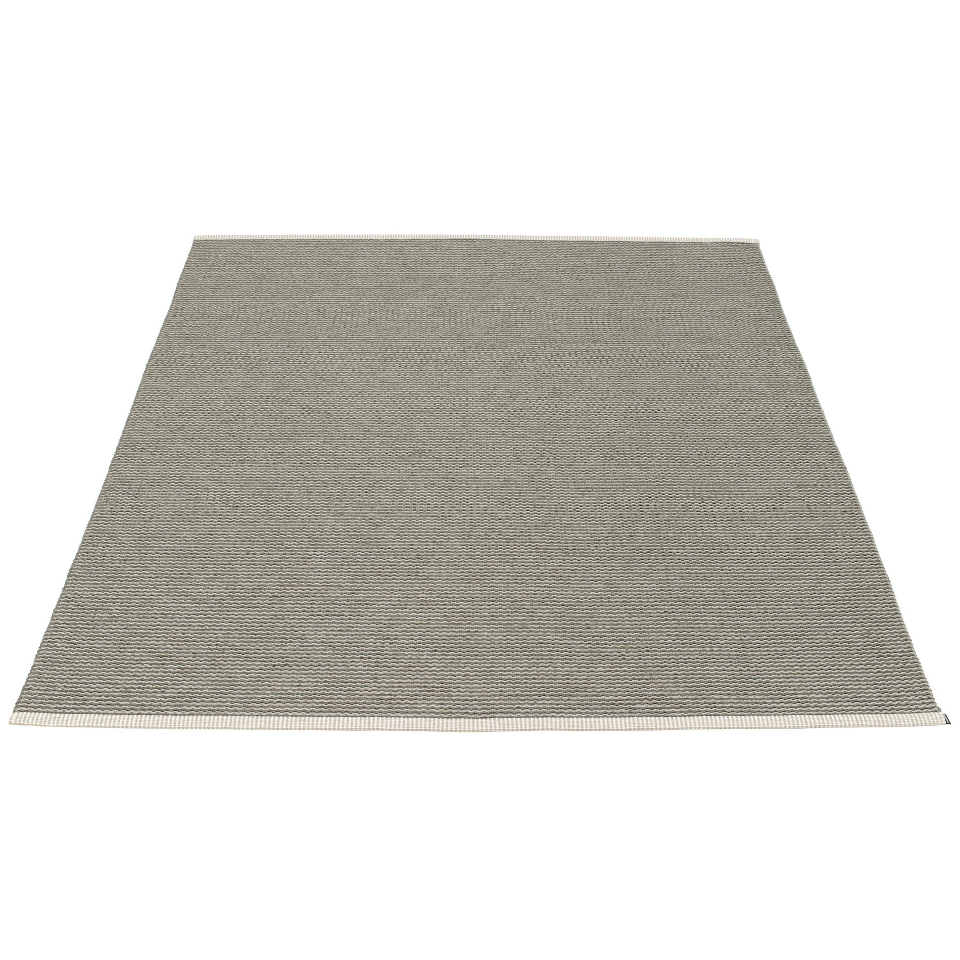 Pappelina Teppich Mono, 180x220 cm, grauer Kunststoffteppich für Innen- und Außenbereich, modernes Design.