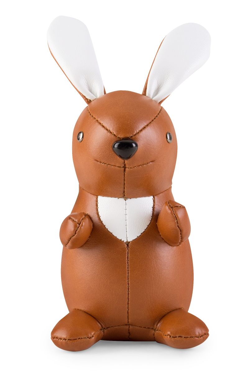 Brauner Kaninchen Briefbeschwerer von Züny, ein dekoratives und nützliches Accessoire für Büro oder Zuhause.