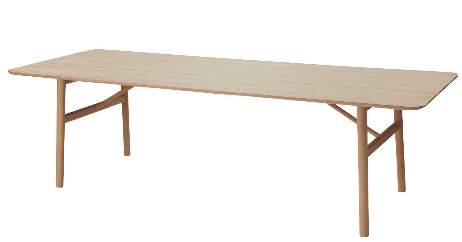 Hven Tisch von Skagerak by Fritz Hansen, Eiche weiß geseift, rechteckig.