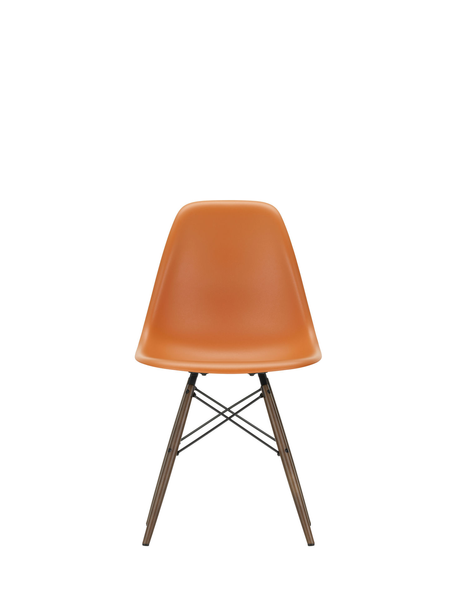 Eames Plastic Side Chair DSW Stuhl Vitra Esche honigfarben-Zartrosa