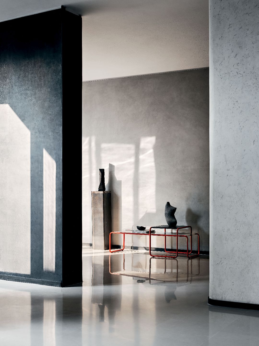 Laccio 1 Couchtisch klein schwarz / anthrazit Knoll International - QUICK SHIP