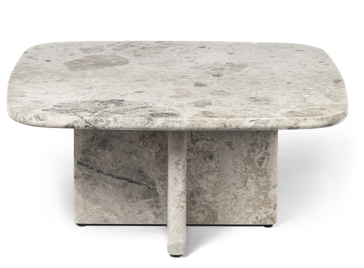 BC20 / BC 20 T-Rox Couchtisch Quadratisch Janua Stein Ceppo beige / B 78 x T 78 x H 25 cm