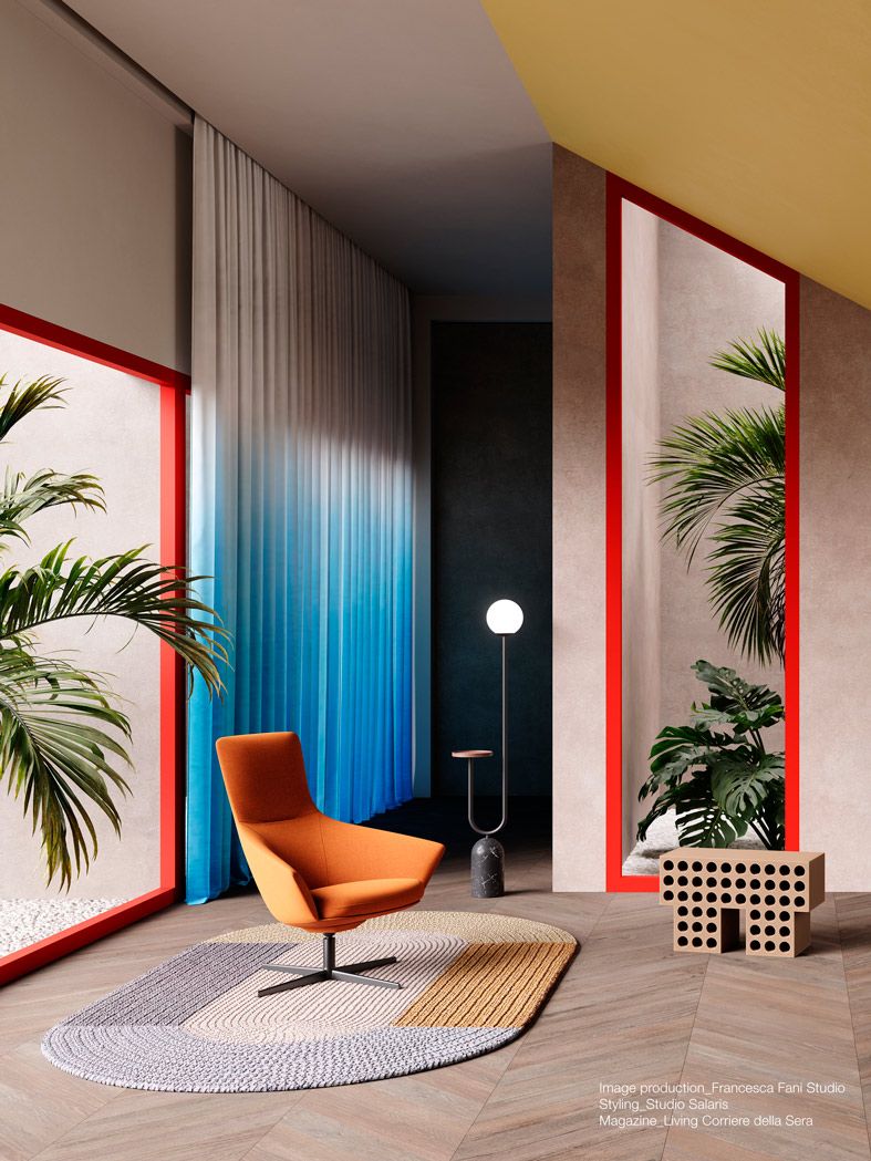 Wing Tip S281 Lounge Stuhl / Sessel La Palma