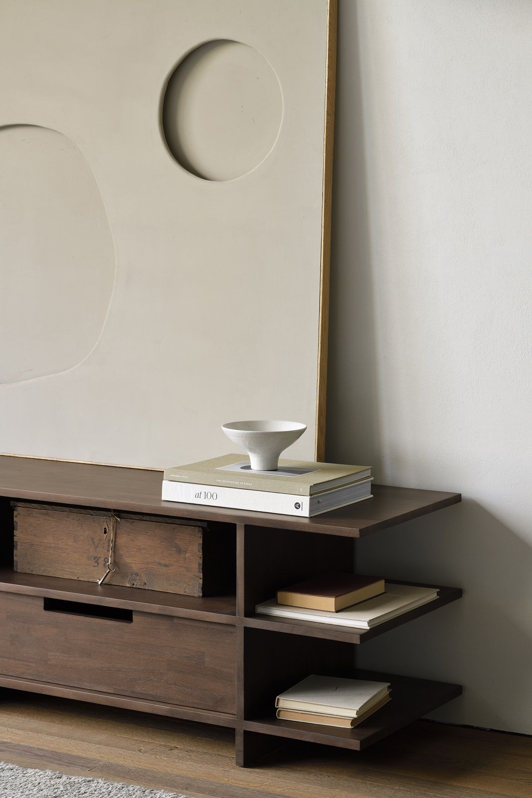 Kabuki TV Anrichte 2 Schubladen Teak dunkelbraun Ethnicraft