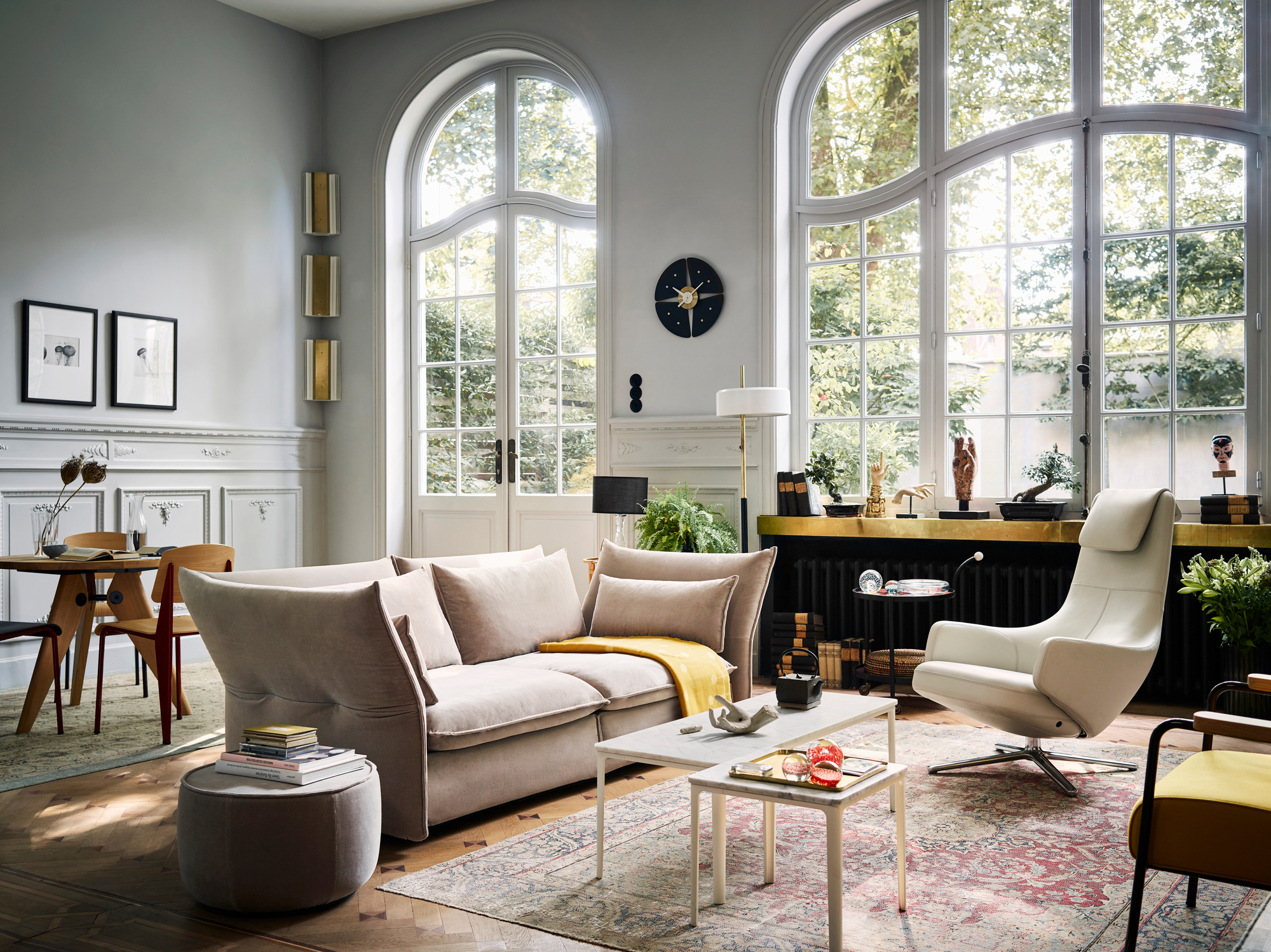 Grand Repos Sessel + Panchina B 75 cm Vitra