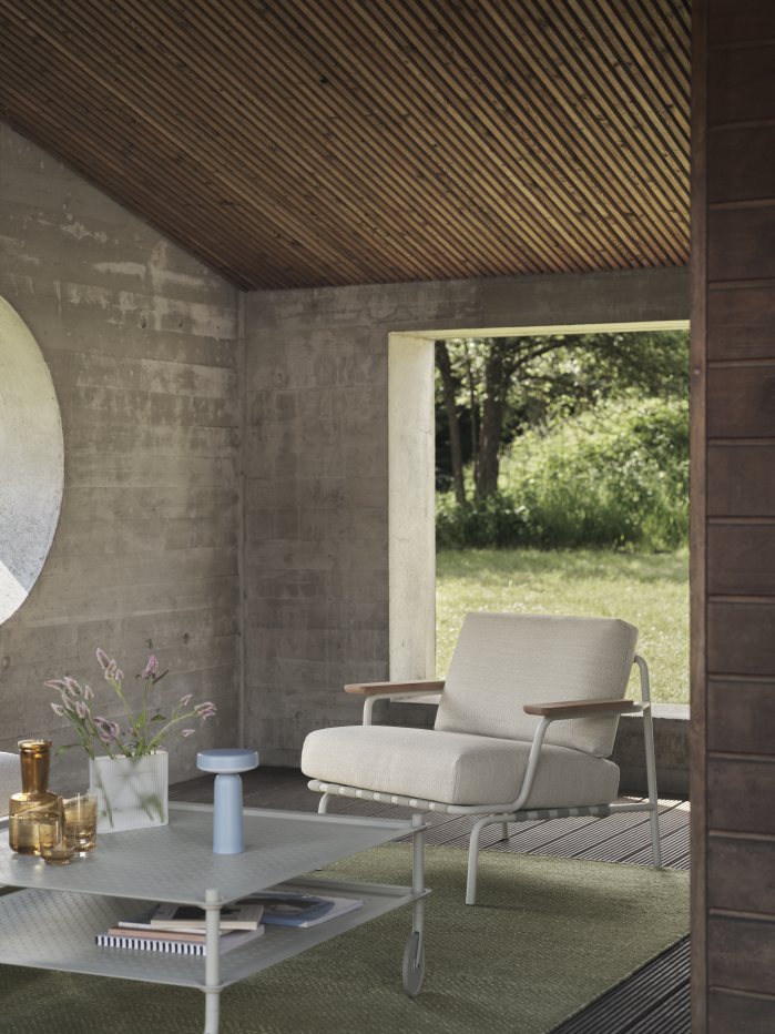 Flow Coffee Table Couchtisch auf Rollen Indoor / Outdoor Muuto