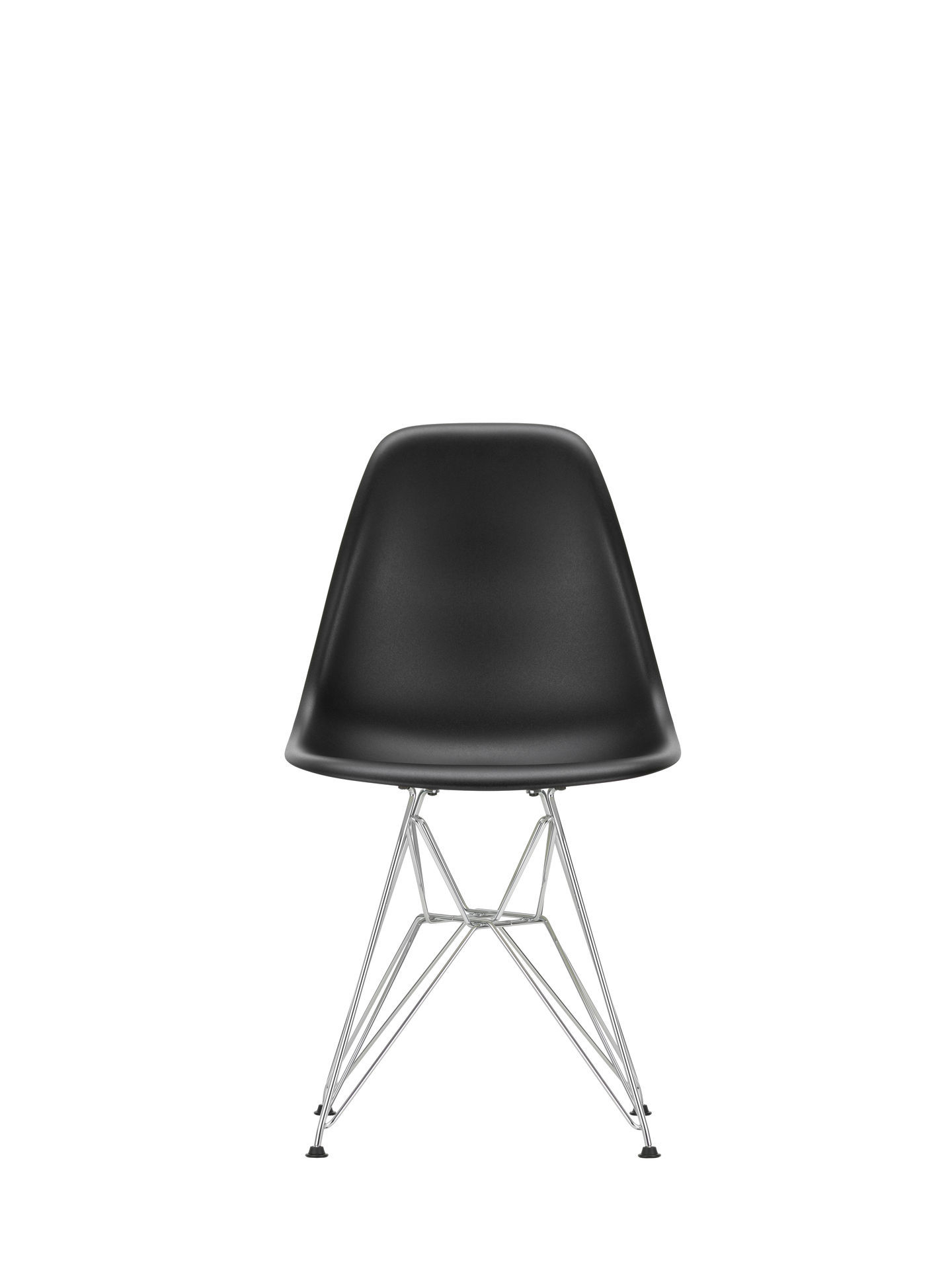 Eames Plastic Side Chair DSR Stuhl Vitra Chrom-Granit grau