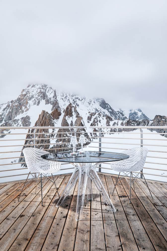 Smatrik Outdoor Stuhl Kartell Weiß