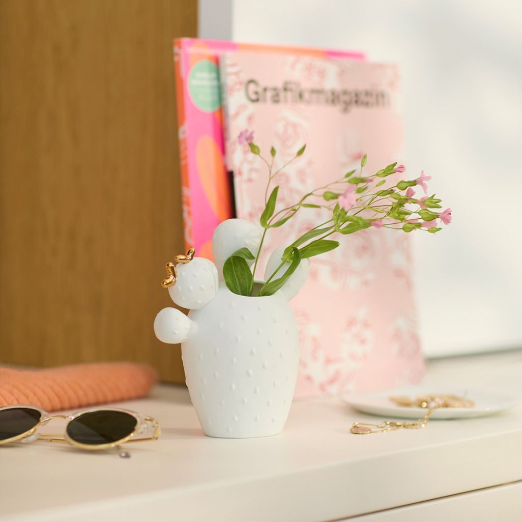 Kakteenvase Feigenkaktus Räder