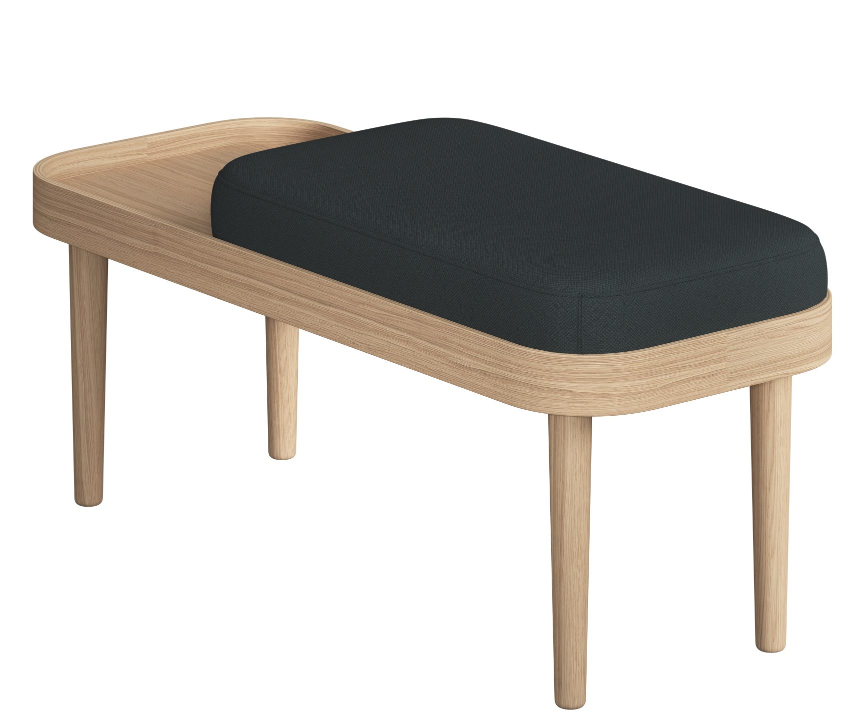 Serena Bench Bank Eiche natur novoform Phantom grau