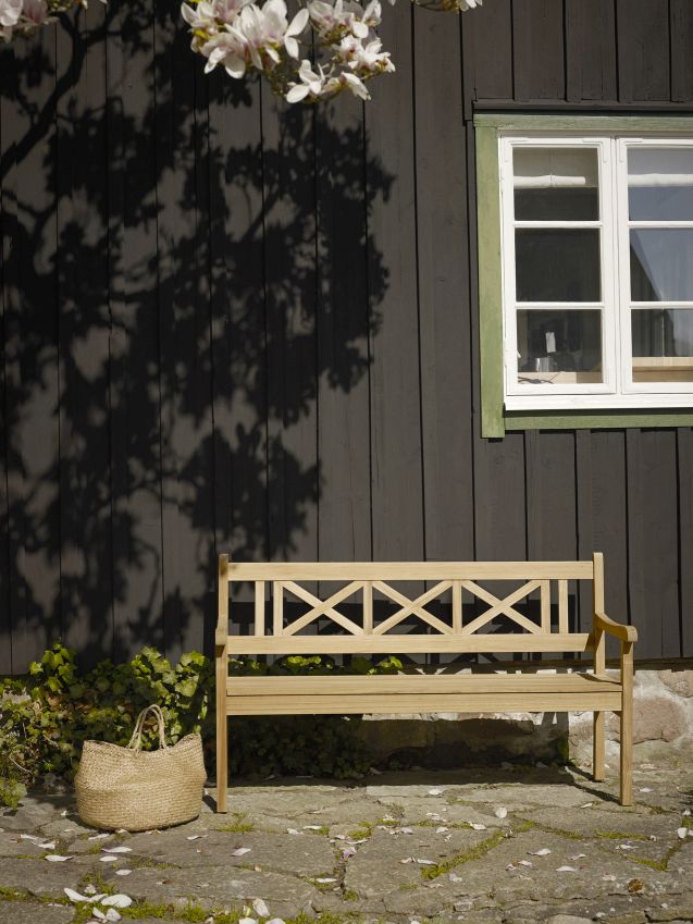 Skagen Bank aus Teakholz von Skagerak by Fritz Hansen für den Garten.