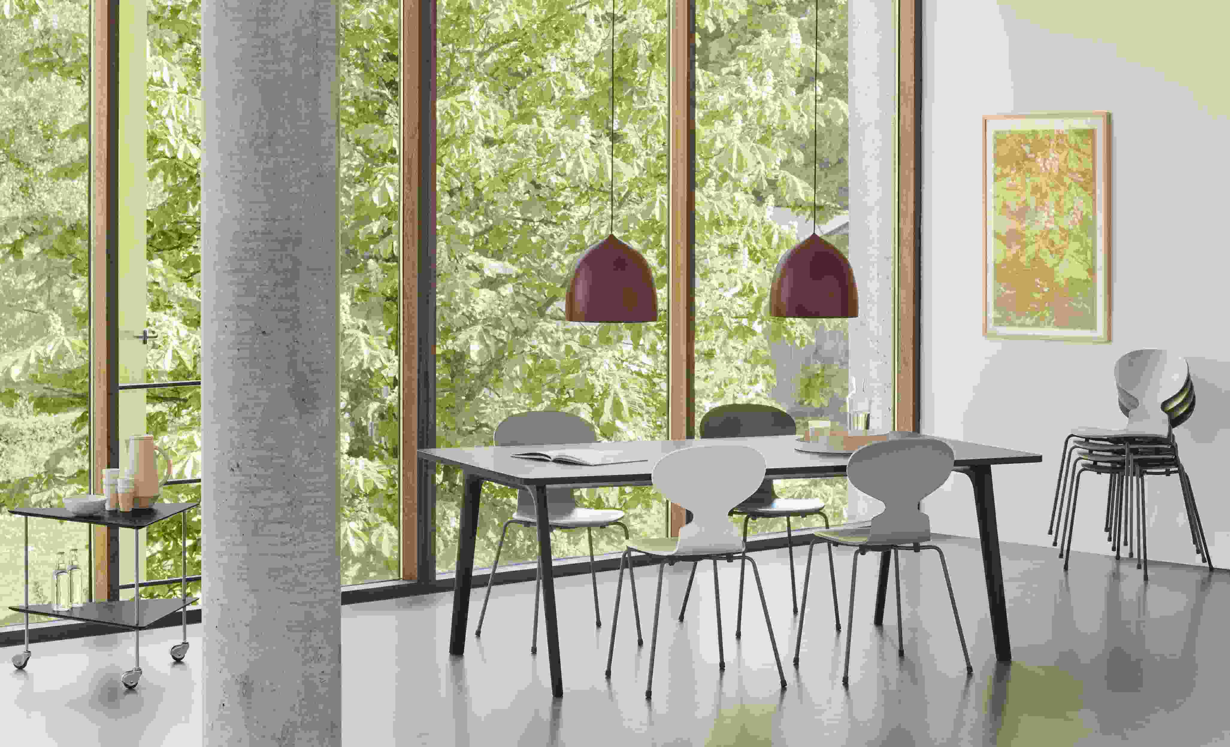 Die Ameise Stuhl 3101 4-Bein Gestell Fritz Hansen