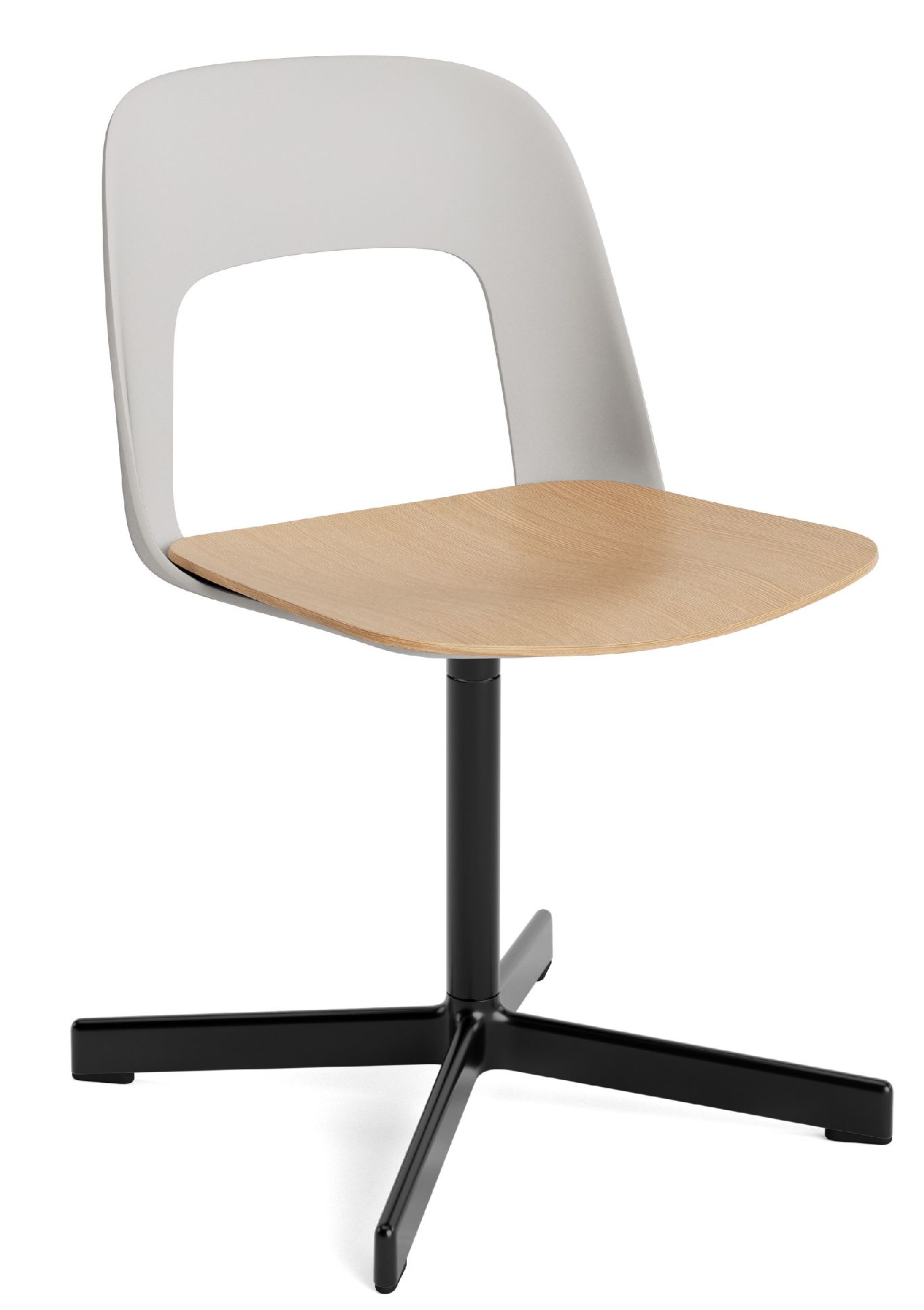 Layout Side Chair 132 4-Stern Drehfuß Stuhl Hay