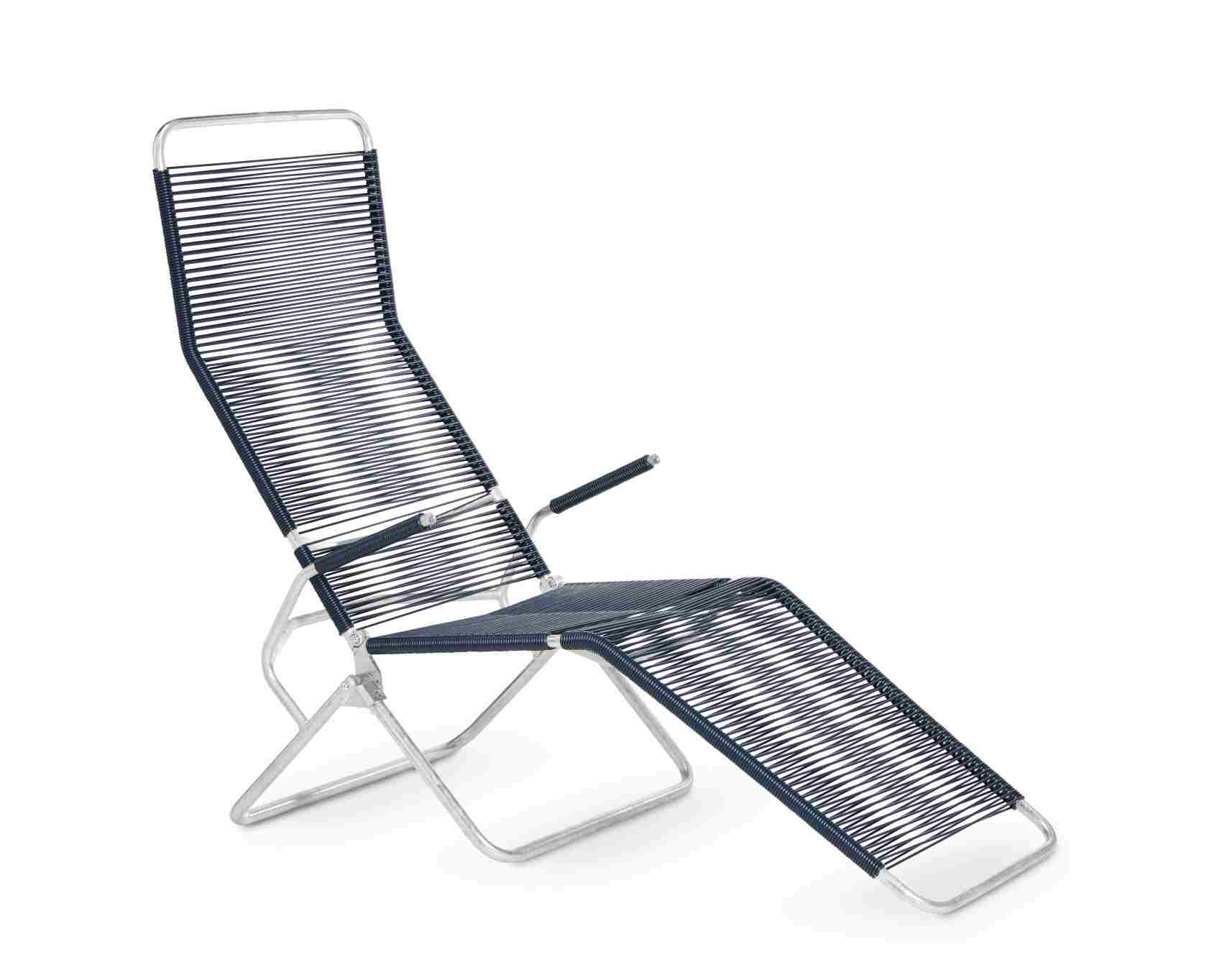 Altorfer Liegestuhl Outdoor Embru Graublau RAL 5008