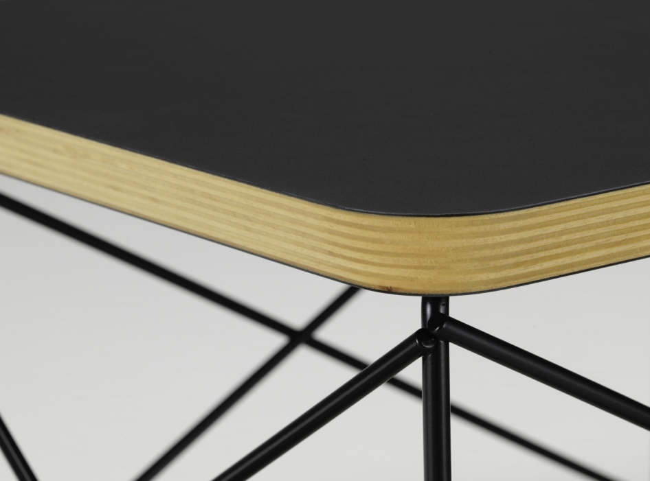 Occasional Table LTR Beistelltisch HPL Schwarz Vitra Stahldraht schwarz pulverbeschichtet