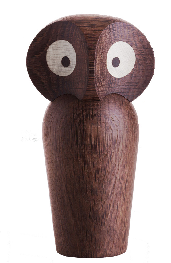 Holzfigur Eule von Architectmade, handgefertigte Dekoration aus Holz, EINZELSTÜCK für Sammler.