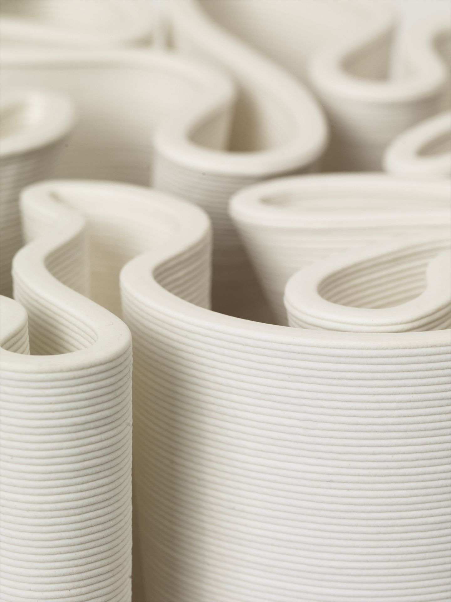 Dedali Vase Medium Off-white Ferm Living 