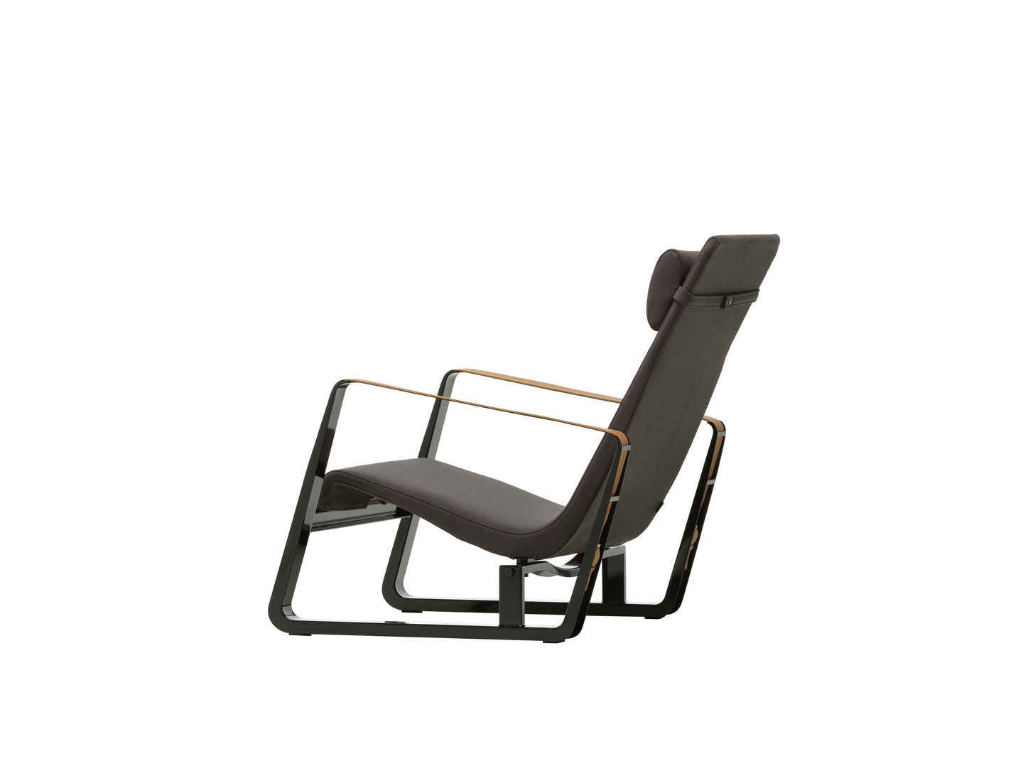 Ansicht des Vitra Cité Sessel: Moderner Lounge Sessel mit hoher Rückenlehne und Armlehnen.