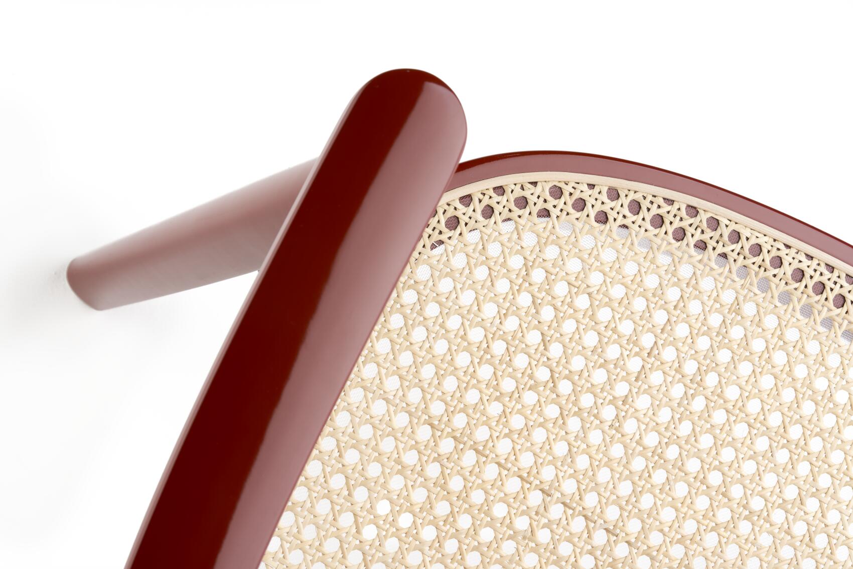 Holzsesessel mit Armlehnen 119 F Hochglanz Thonet