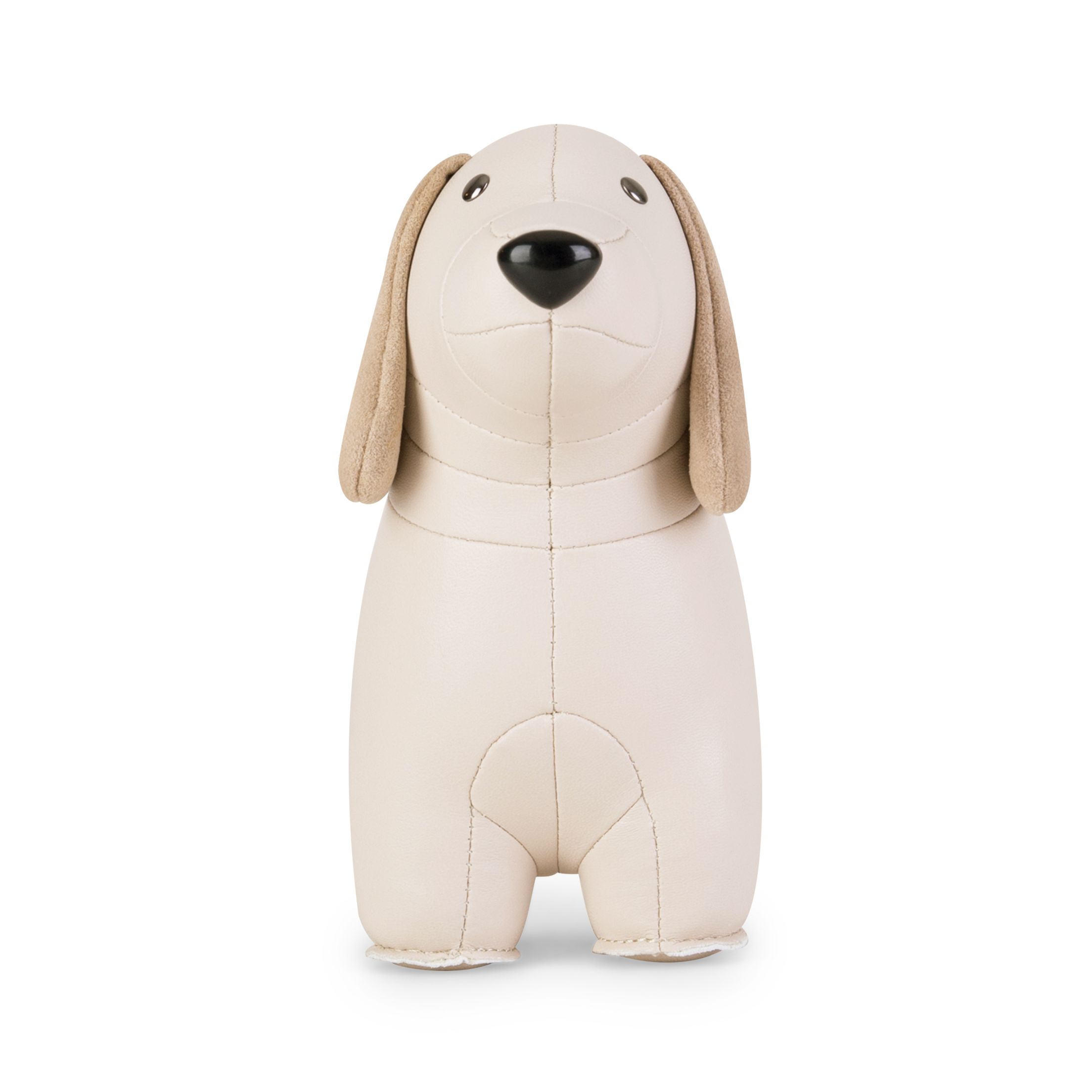 Buchstütze Dackel in Weizen und Braun von Züny: Dekorativer und schwerer Buchhalter in Hundeform.