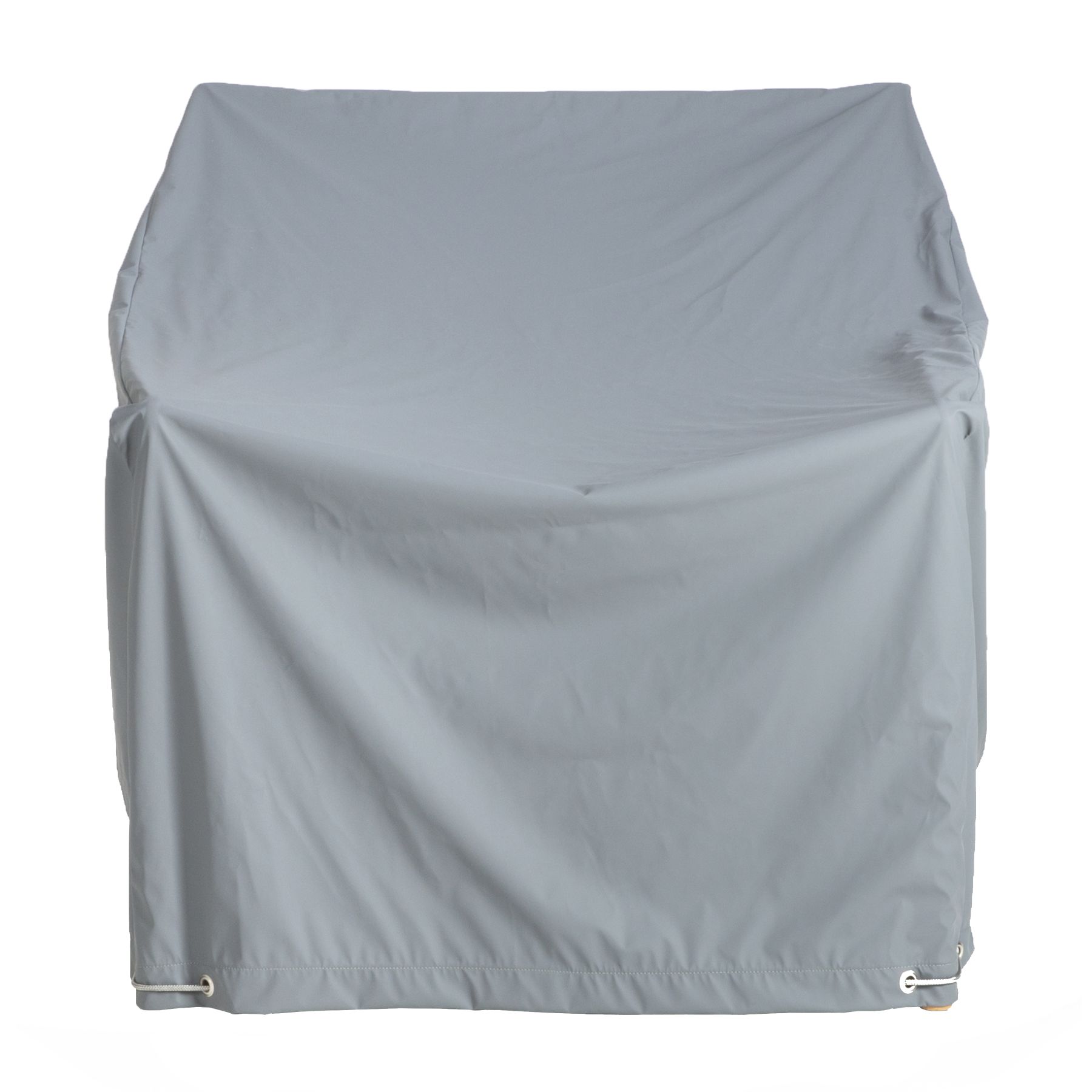 Graue Ethnicraft Regenschutzhülle für Jack Outdoor Sessel, Schutz vor Regen und Witterung.