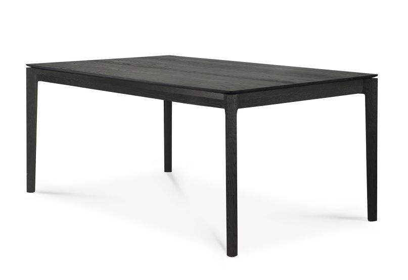 Schwarzer Bok Esstisch aus Eiche von Ethnicraft, ausziehbar, mit schlichtem, modernem Design.