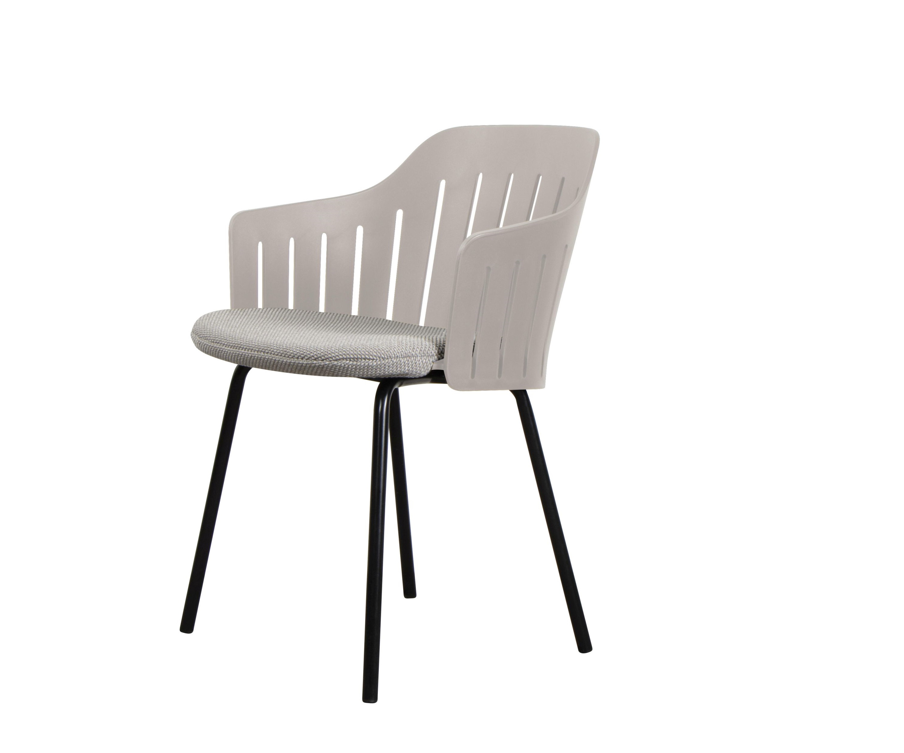 Choice Outdoor Stuhl Stahlgestell 4 Beine Taupe Cane-Line 