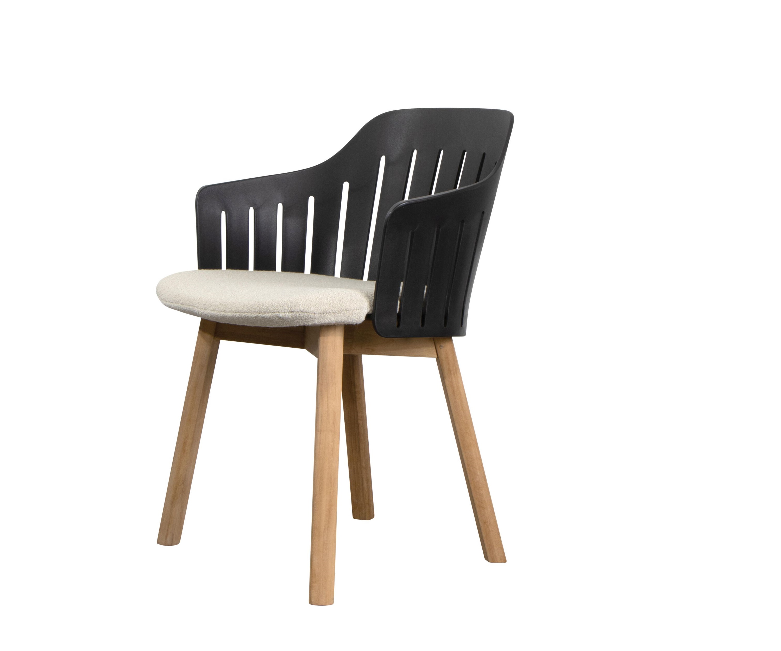 Choice Outdoor Stuhl Teakgestell 4 Beine Schwarz Cane-Line