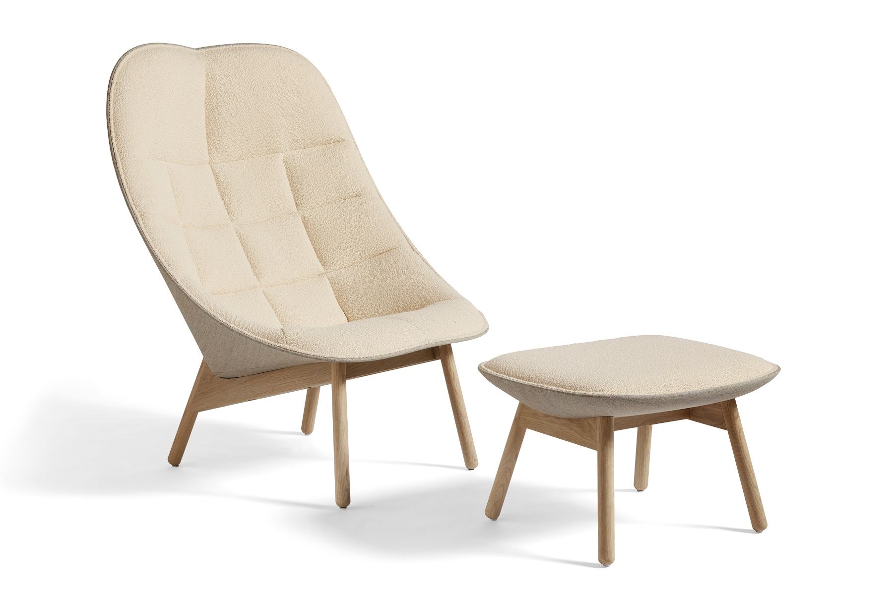 Uchiwa Ottoman Hocker Hay