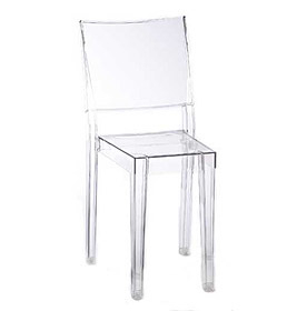 Glasklarer La Marie Stuhl von Kartell: Transparenter Design Stuhl aus Polycarbonat für modernes Wohnen.