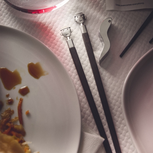 AM44SET2 Anna Stick Esstäbchen Alessi