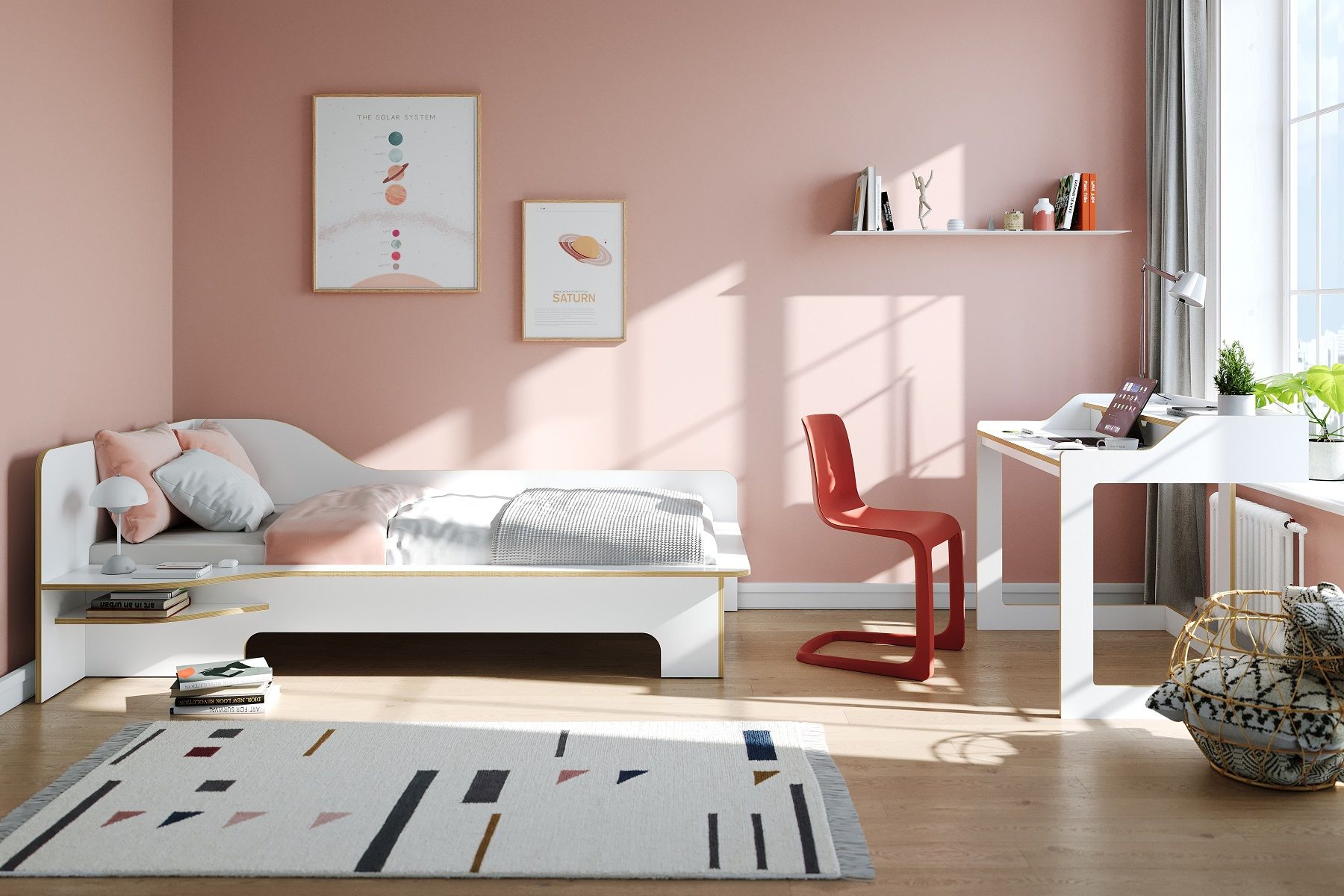 Plane Einzelbett Links Müller Möbelwerkstätten