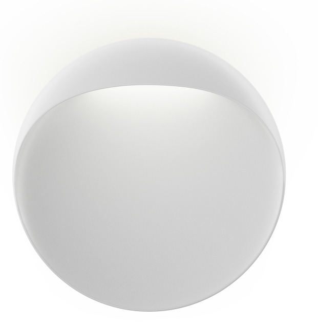 Weiße Flindt Wandleuchte von Louis Poulsen, moderne Innenleuchte für indirektes Licht.
