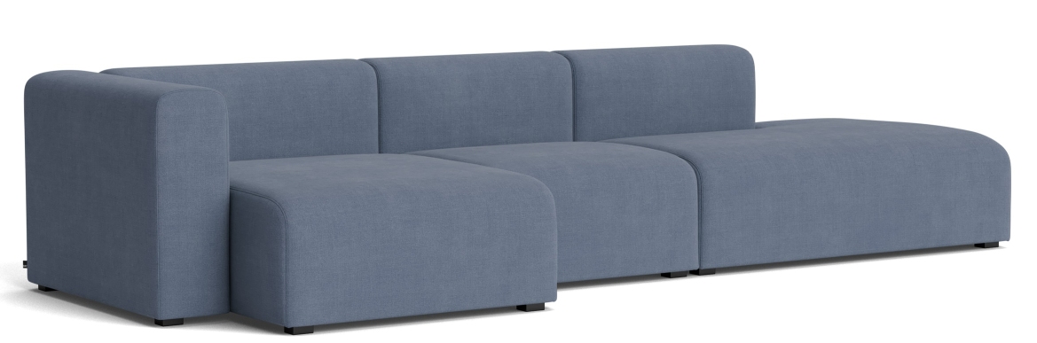 Mags Sofa 3-Sitzer Combination 4 mit Armlehne links Hay Stoff Linara 198
