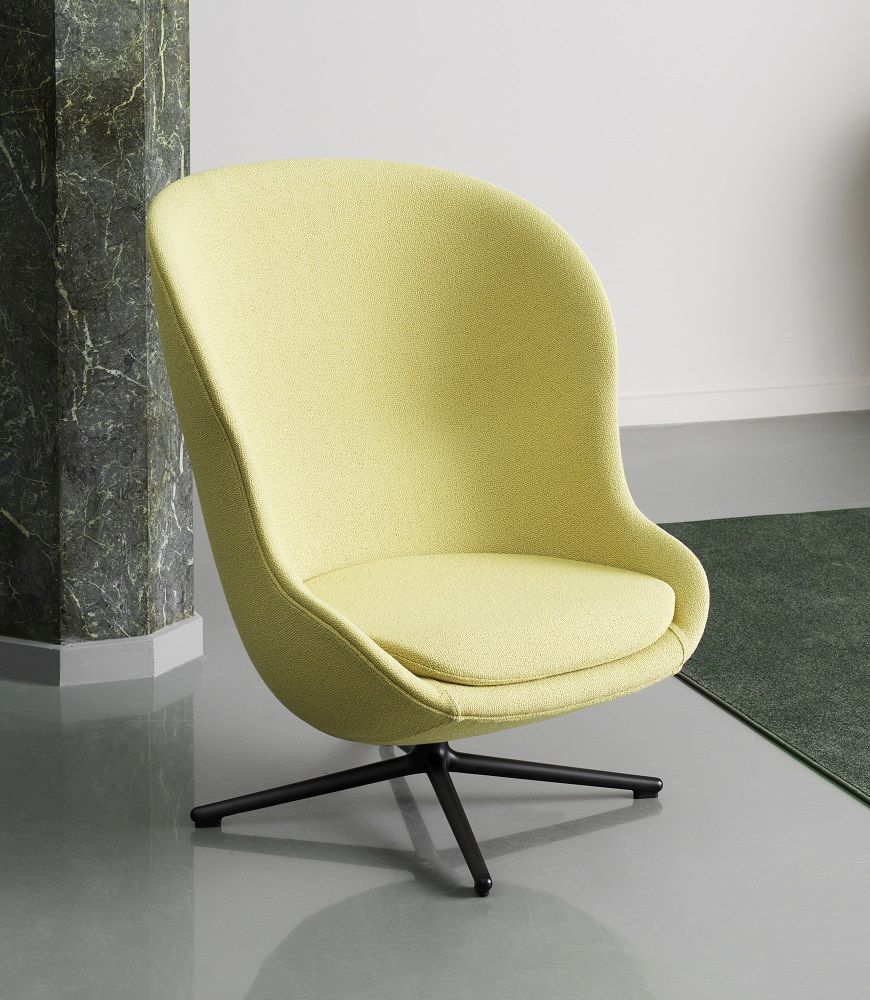Hyg Lounge Chair High Swivel Sessel mit Drehgestell Normann Copenhagen