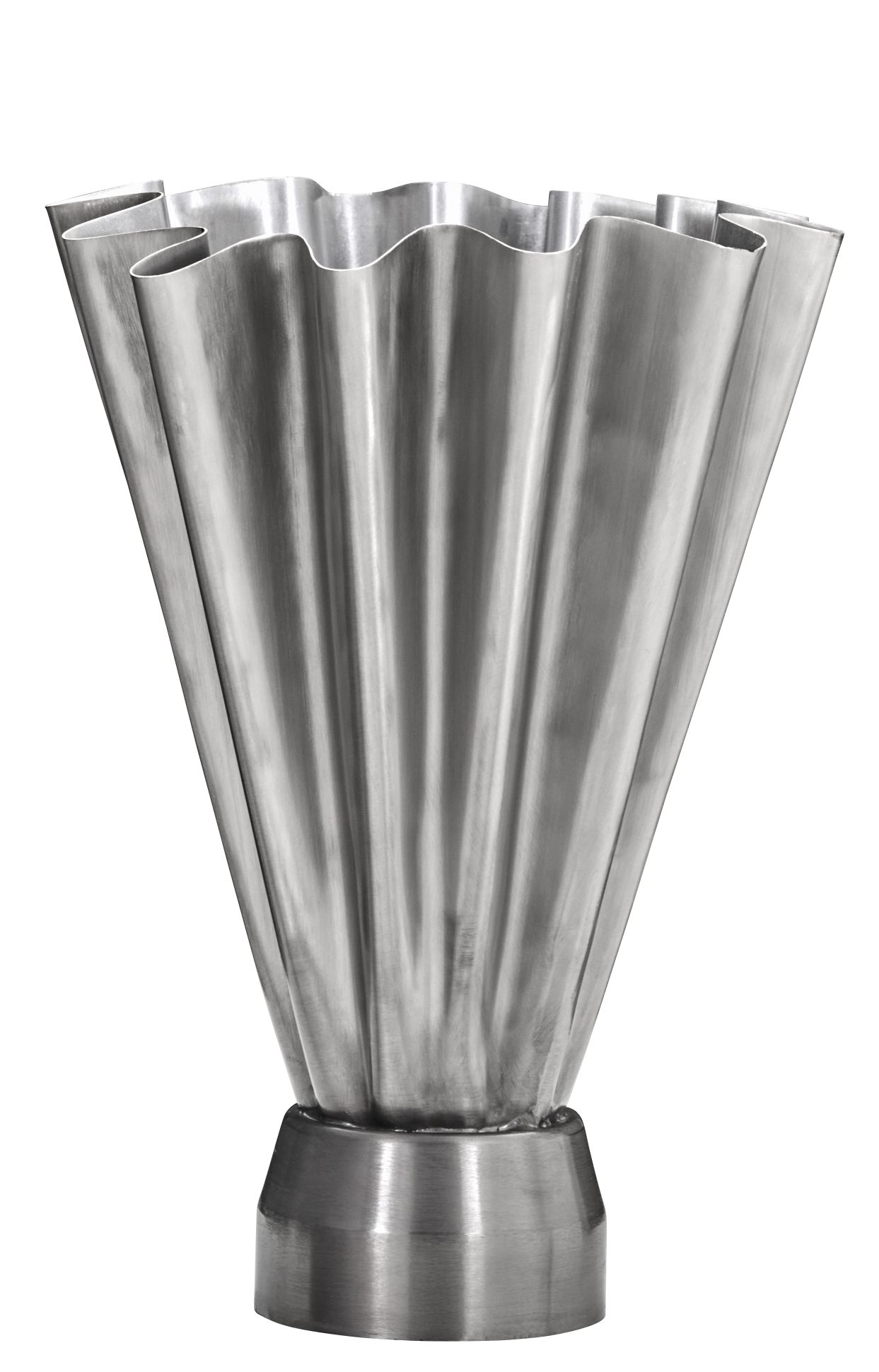 Vase HDFlood Schmal Gebürstetes Silber-Finish house doctor