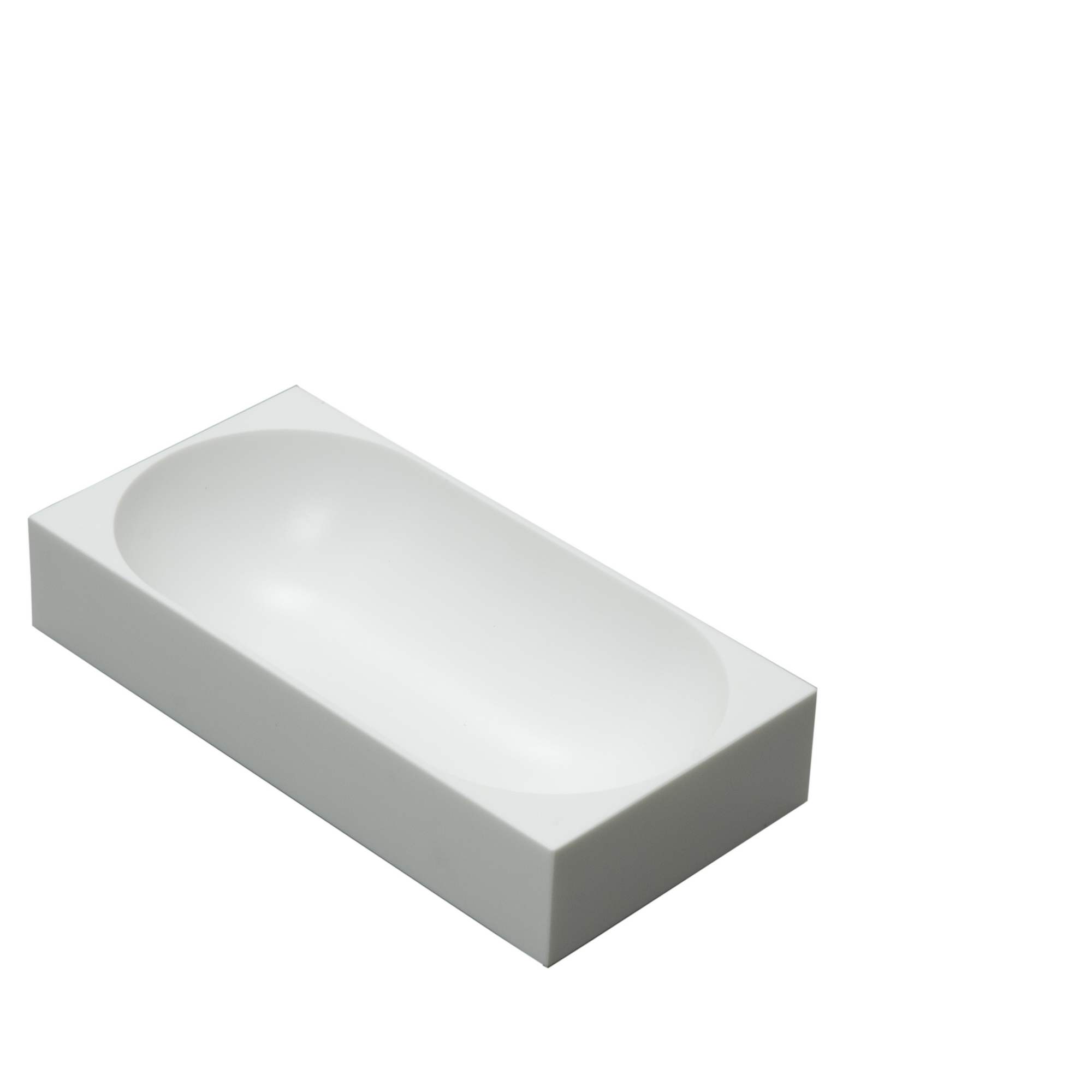 Weiße Modul 2 Schale, Teil des Farmer 2er-Sets, magnetisch und minimalistisch für Ordnung.