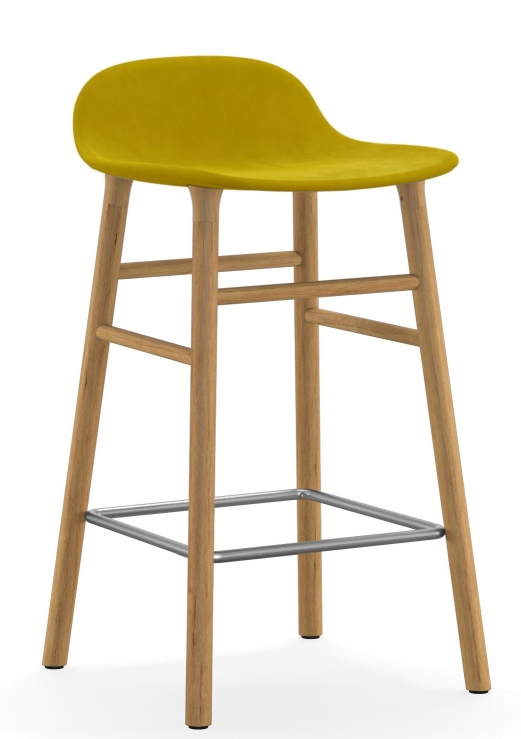 Form Barstool Barhocker H 65 cm Holz Gepolstert Normann Copenhagen