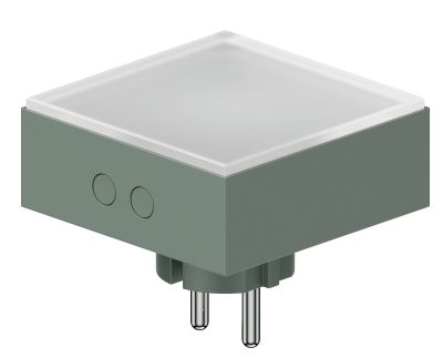 Lamp 1 LED Socket Light Licht dfp Design Eiche grün